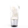 Pleaser - STARDUST708T Sandale à bride à la cheville, Pole dance chaussures - Chaussures de pole dance - Transparent Product image